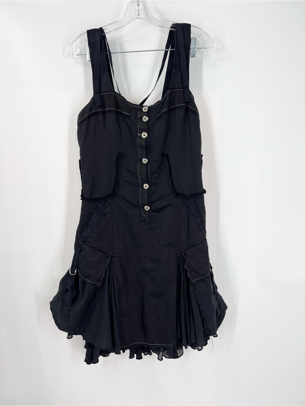 Vintage Marithe Francois Girbaud Archive Y2K Italy Cargo D-Ring Utility Dress 8
